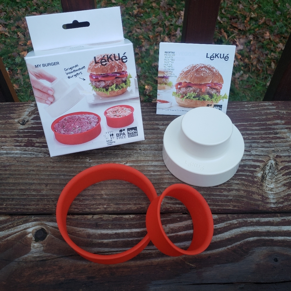 Lekue Burger Maker - My Burger Press - Salmon, Veggie, Regular Burgers
